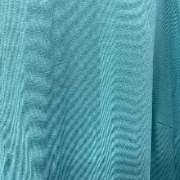 Athleta Santorini Cinch Dress Womens 3X Aqua Blue Modal Blend Sleeveless Midi - Picture 9 of 10